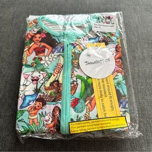 Showstoppers Toddler Kids One Piece Moana bamboo zippy size 3T